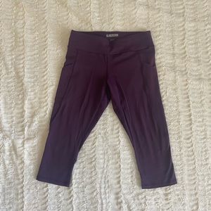 Cropped Purple Forever 21 Leggings